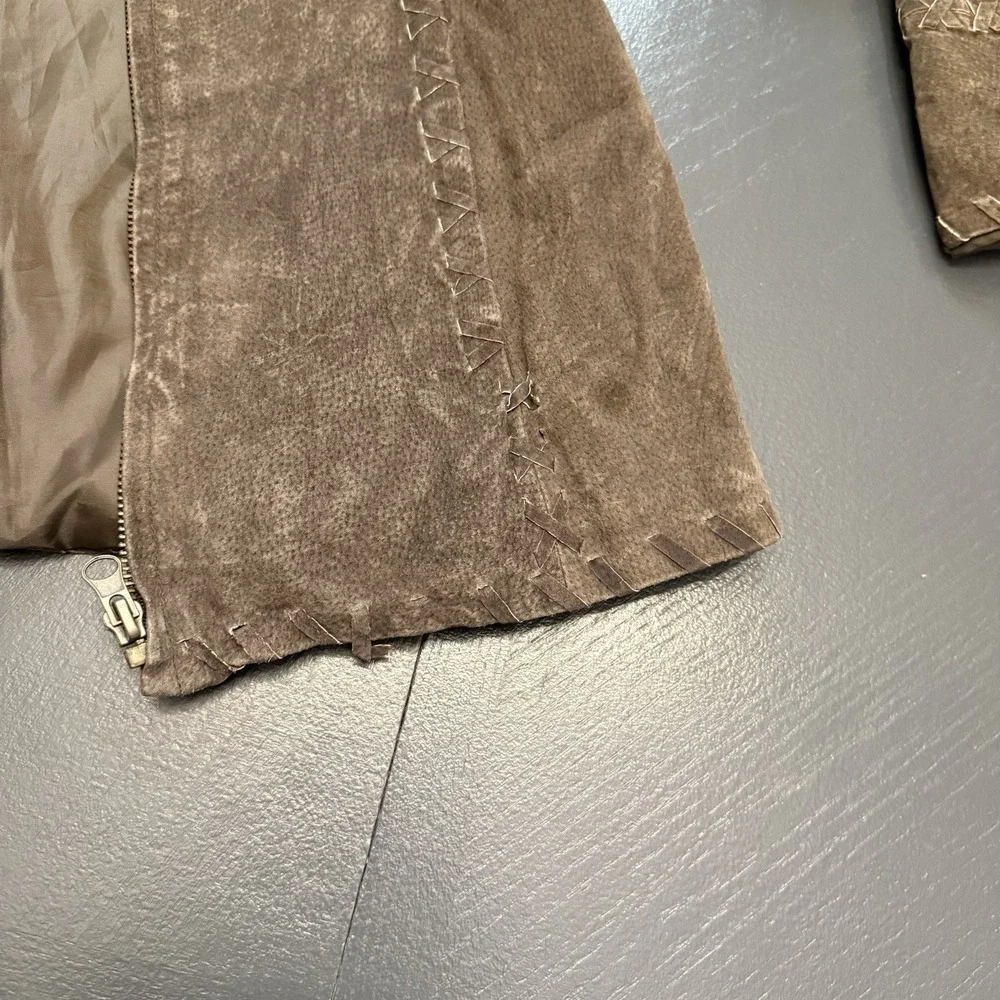 Kasper Women's  Leather Jacket Size Small Cottagecore‎ Hippie Boho